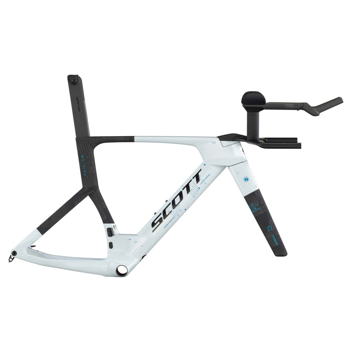Cuadros Bicicleta Triatlon Cuadro Scott Plasma RC TT HMX 2026 Cumulus White/Carbon