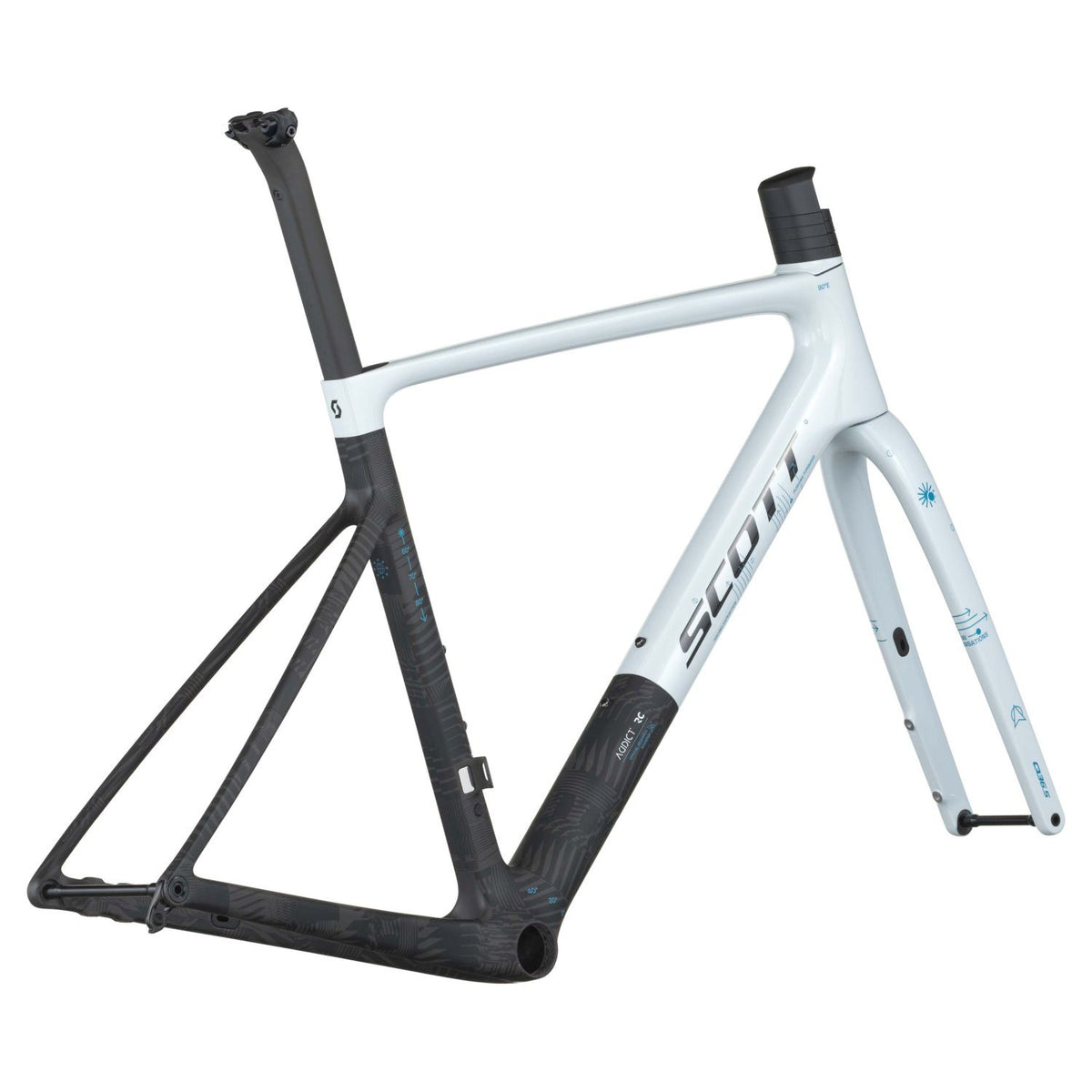 Cuadros Bicicleta Carretera Cuadro Scott Addict RC Pro HMX 2026 Cumulus White/Carbon #2