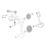 Sram Red AXS E1 28/36t Komplet Vijaka za Montažu Black