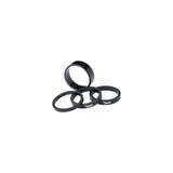 Deda Set Distančnih Prstenova za Upravljač 1-1/8" 10mm 10 kom Crni Aluminij
