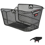 Klickfix CityMax+Clip Stražnja Košara Uska Mreža 23x22.5x36cm Crna